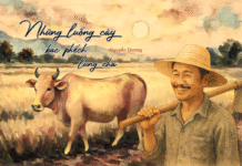 Những luống cày bạc phếch lưng cha