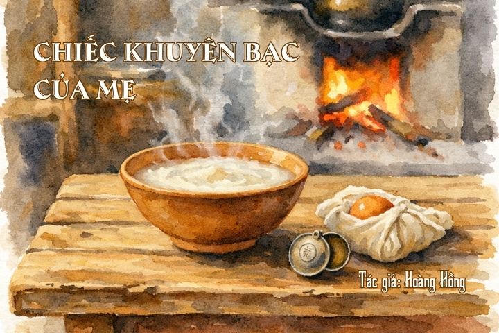 Chiếc khuyên bạc của mẹ - Tác giả Hoàng Hồng