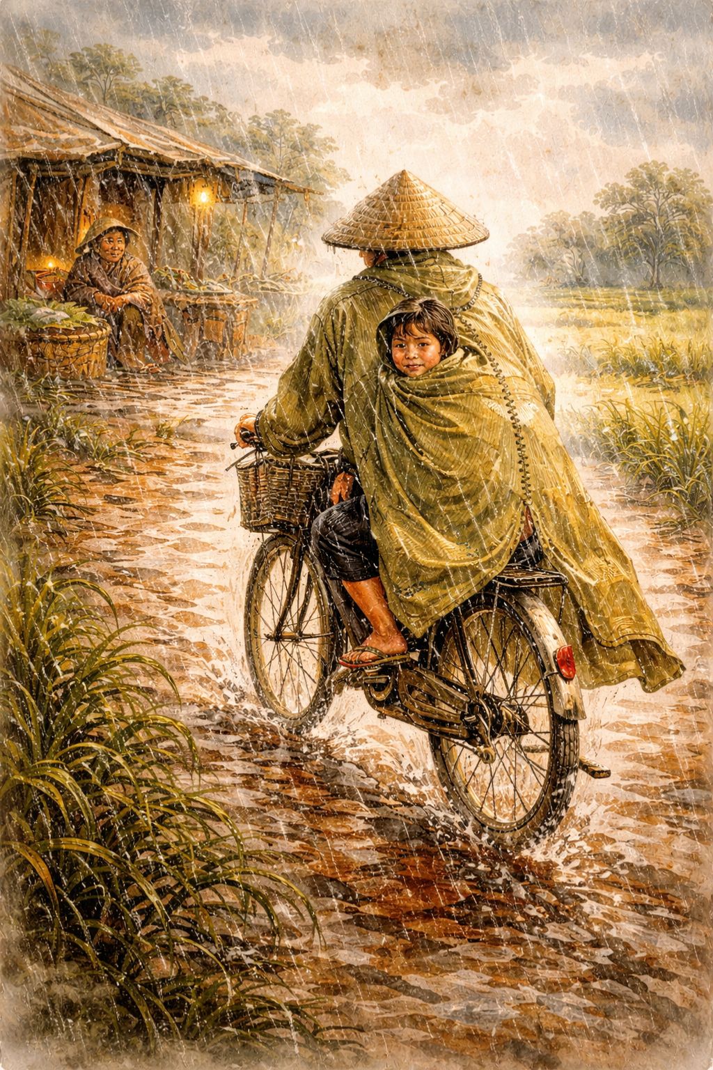 Chiếc áo mưa của mẹ 2