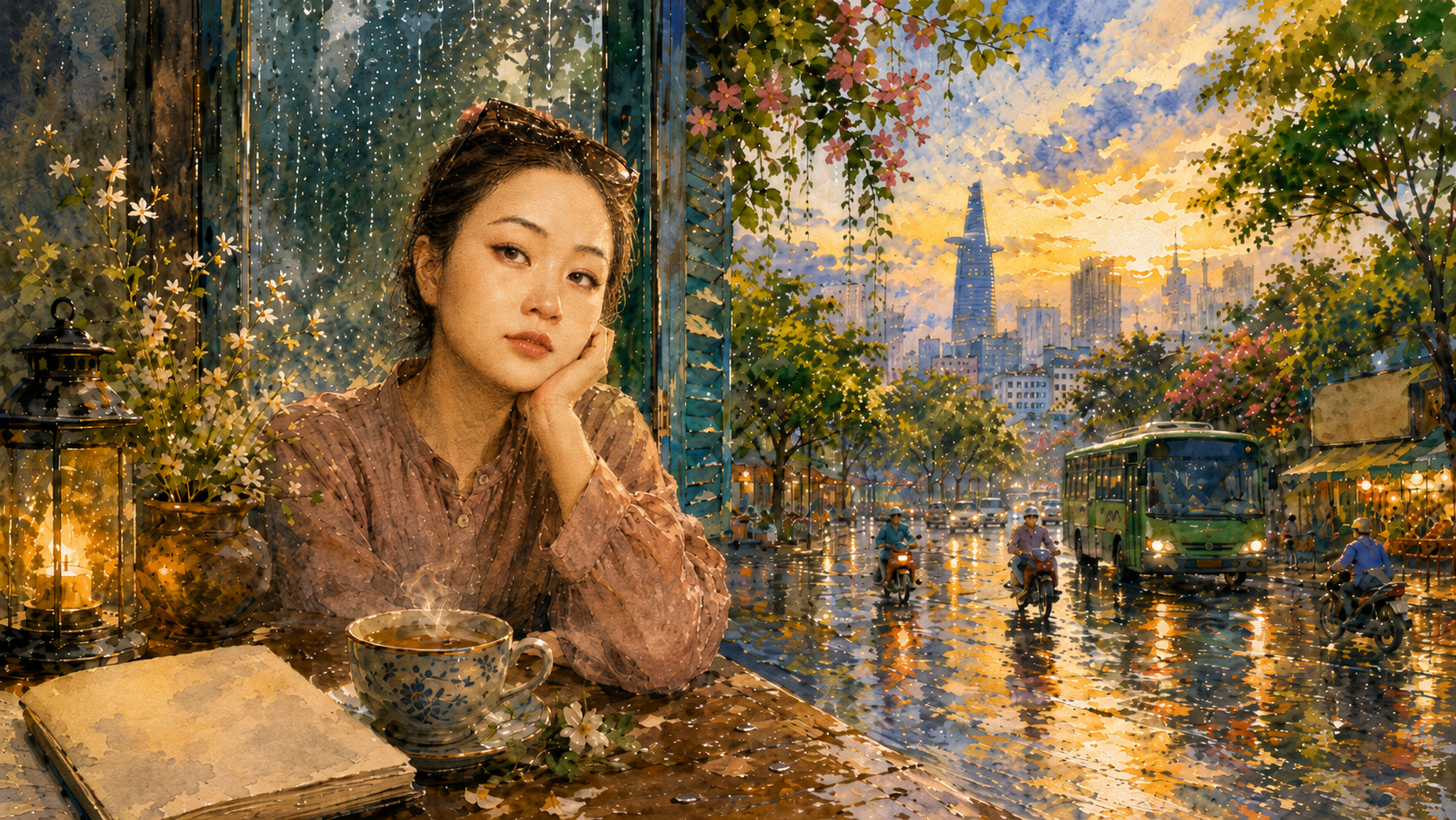 Thành phố sau mưa