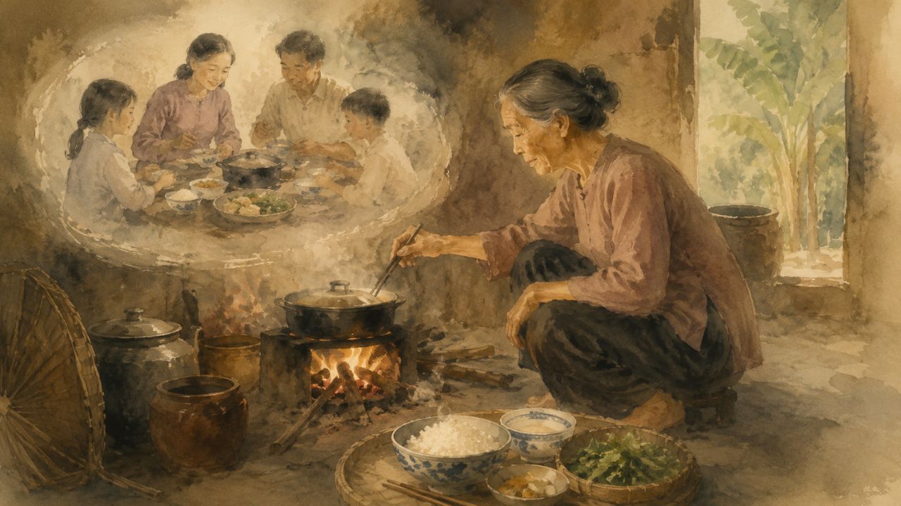 Nhớ thương cơm ngoại nấu