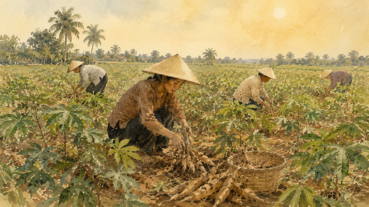 Bà ngoại bên gian bếp gia đình