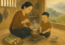 Mẹ và bát cháo ngó khoai Mẹ và bát cháo ngó khoai