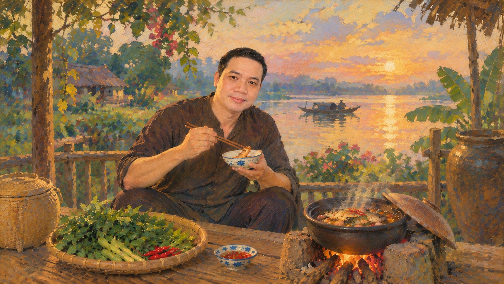 Nồi cá đồng của mạ